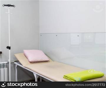 an empty room in a modern clinic. a room in a modern clinic