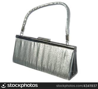 an evening bag for women on white background