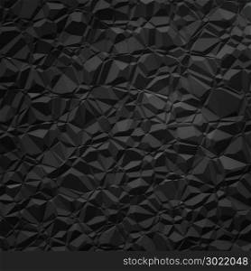 An illustration of a black polygon background