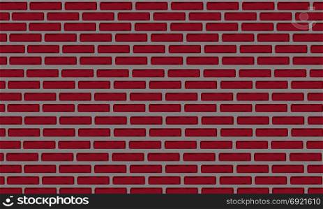 An illustration of a red brick wall . An illustration of a red brick wall with gray joints