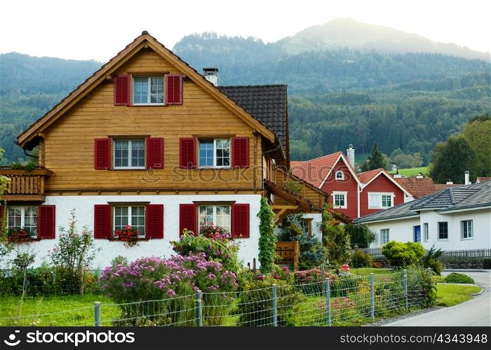 An image of a beautiful little village