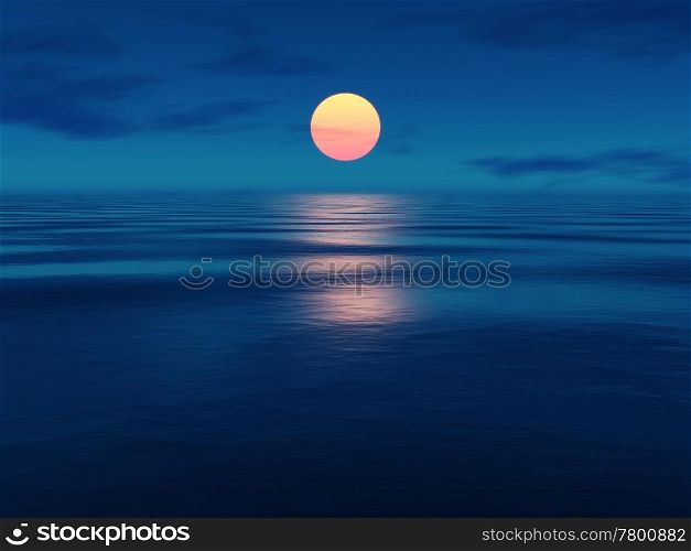 An image of a beautiful sunset over the ocean