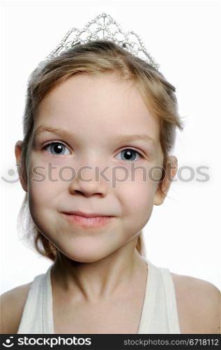 An image of a cute little girl with a crown