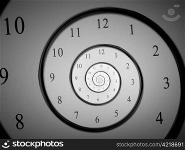 An image of a dark droste time spiral