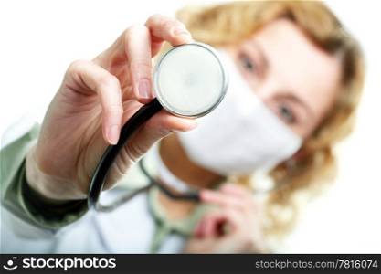 An image of a doctor with stethoscope