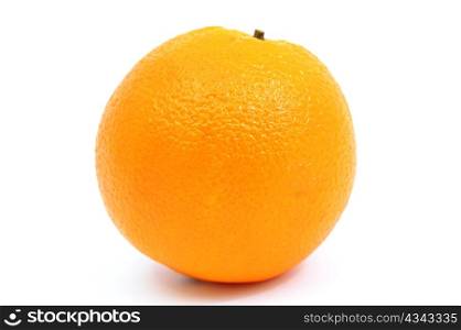 An image of a fresh orange on white background