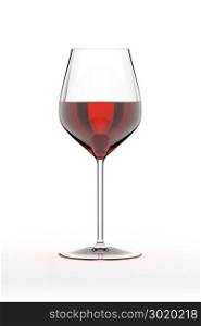An image of a glass of red wine
