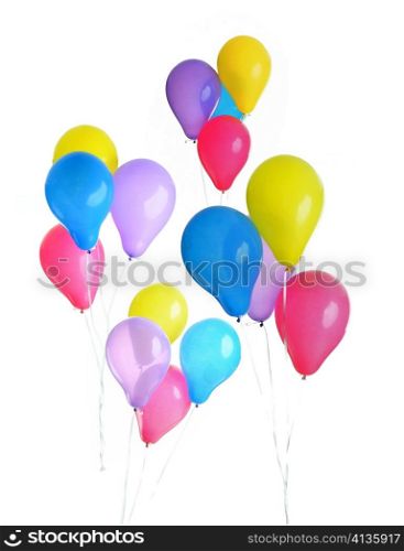 An image of a group of balloons of different colours