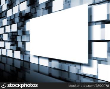 An image of a moving picture wall