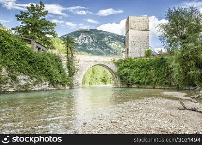 An image of a nice bridge at Frasassi Marche Italy