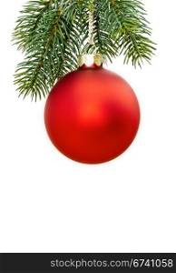 An image of a nice red christmas ball