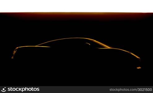 An image of a sports car silhouette
