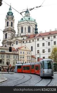 An image of a trolley-bus in Prague