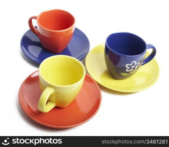 An image of a varicoloured cups