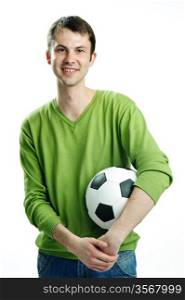 An image of a young man with a ball