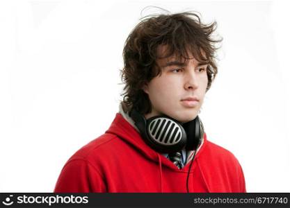 An image of a young man with headphones