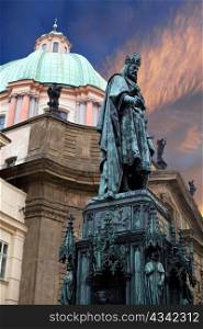 An image of an old famous statue in Prague