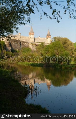 An image of beautiful medieval fortress and river