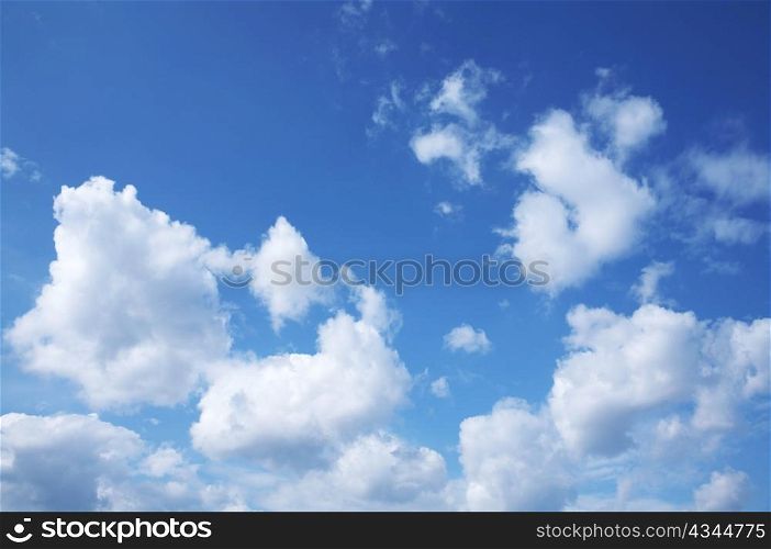 An image of blue sky with white clouds
