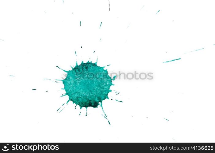An image of green spot on white background