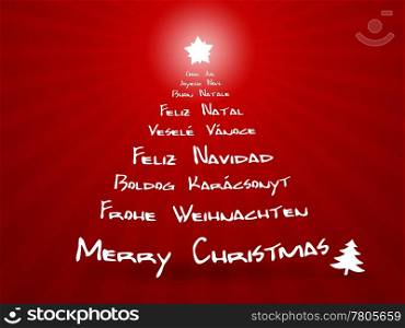 An image of merry christmas in different languages