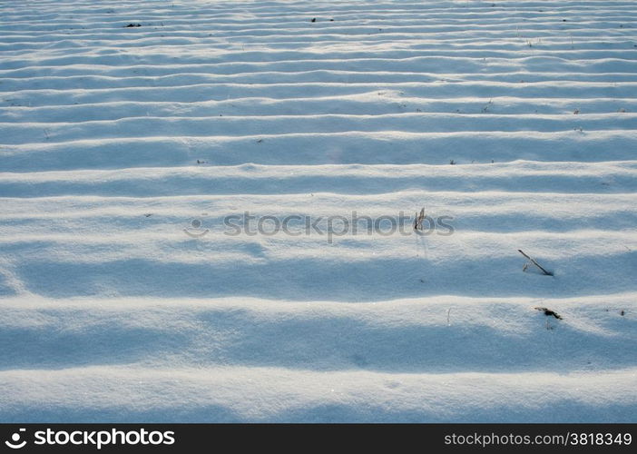 An image of rural winter view