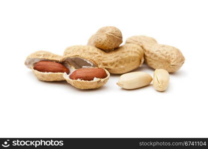 An image of some nice peanuts on white background