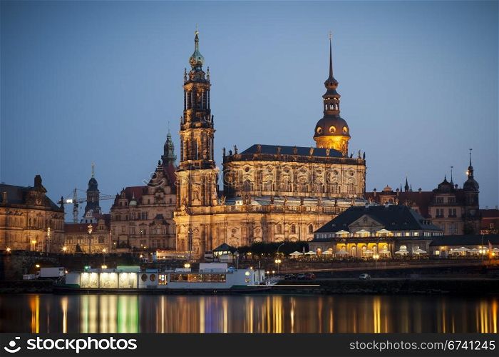 An image of the famous Hofkirche in Dresden Germany