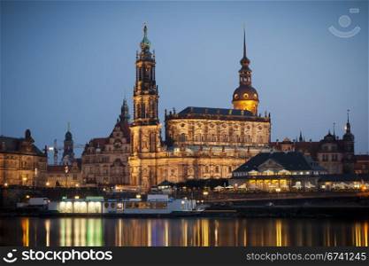 An image of the famous Hofkirche in Dresden Germany