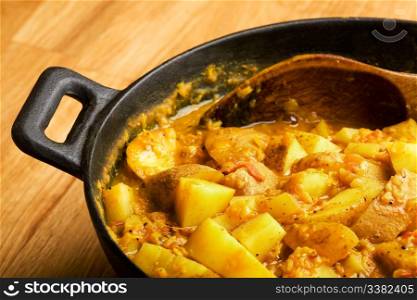 An indian vegetarian curry - Dhaal Aloo