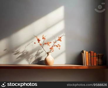 An Interior background with wall and some furniture. Interior design banner with copy space.