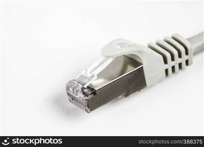 An internet cable isolated on a white background. An internet cable isolated on a white background.