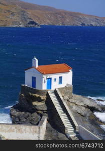 An island church built by the sea