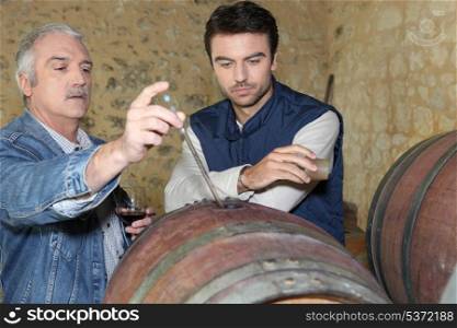 an oenologist and a wine producer