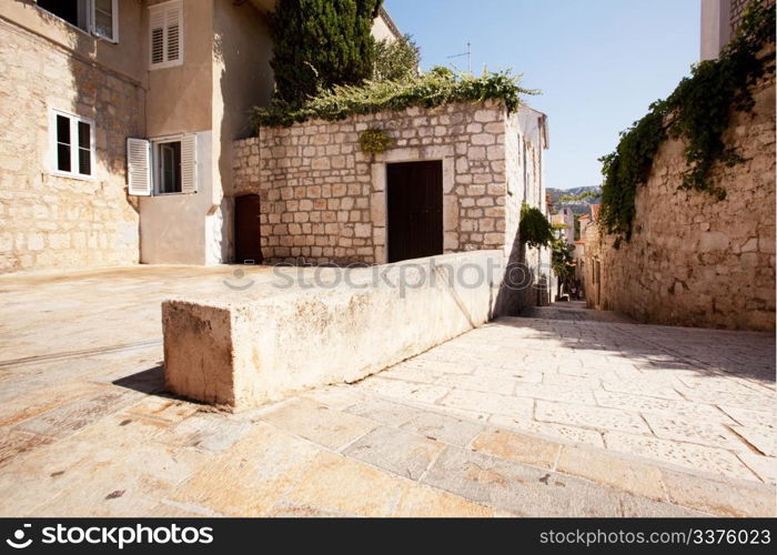 An old area of town, Rab, Croatia