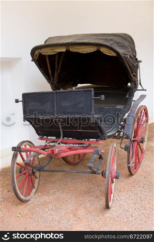 An old, historic horse carriage, Spanish Andalusian style.