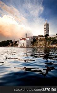 An old medieval town on the island of Rab, Croatia