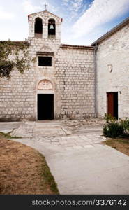 An old stone church in Rab Croatia