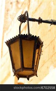 An old streetlamp in Mdena, Malta