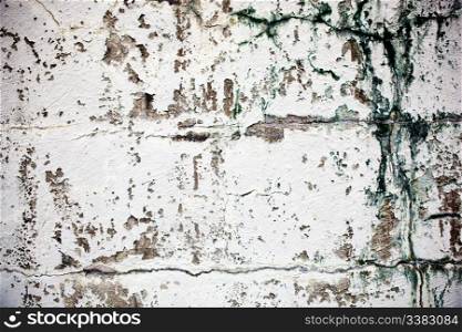 An old wall texture, grunge white paint