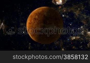 An orbiting shot of planet Venus in space, with a glowing atmosphere and star background.See my portfolio for more quality space animations. Texture maps and space images courtesy of NASA (www.nasa.gov)