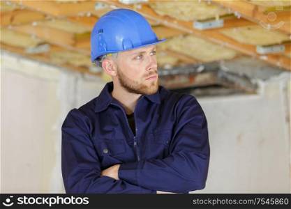 an upset builder is indoors