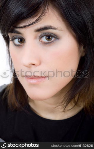 an young beautiful woman close up portrait