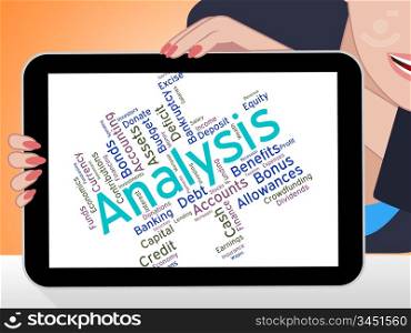 Analysis Word Representing Data Analytics And Analyzing