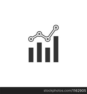 Analytics icon design template vector isolated illustration