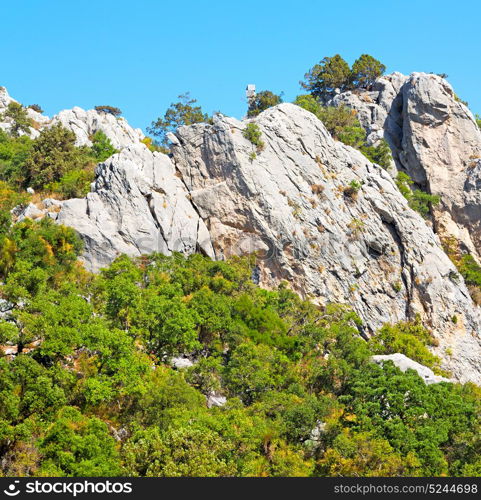 anatolia from the hill in asia turkey termessos old architecture and nature