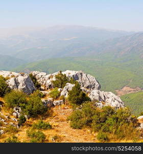 anatolia from the hill in asia turkey termessos old architecture and nature