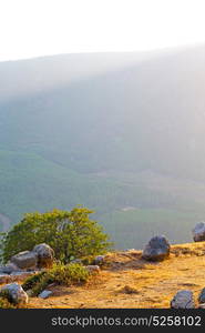 anatolia from the hill in asia turkey termessos old architecture and nature