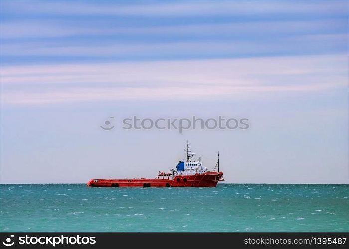Anchor Handling Vessel in the Black Sea. Anchor Handling Vessel