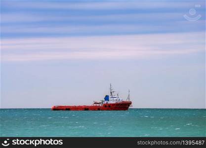 Anchor Handling Vessel in the Black Sea. Anchor Handling Vessel